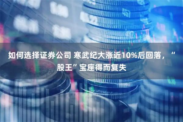 如何选择证券公司 寒武纪大涨近10%后回落，“股王”宝座得而复失